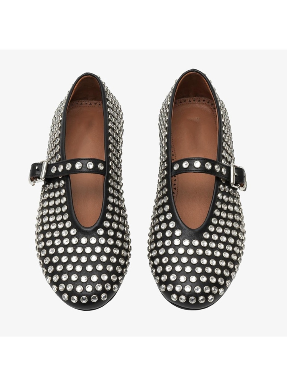 Black Studded Mary Jane Kids Shoes